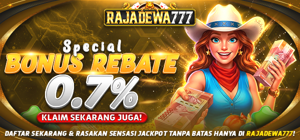 BONUS REBATE MINGGUAN 0,7% SLOT LIVE CASINO